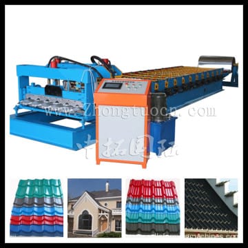 Automatic Hydralic Glazed Tile Roof Panel Making Machine